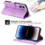 iPhone 17 Dierfeng Dream Line TPU Hybrid PU Leather Phone Case - Purple