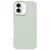 iPhone 17 Dopamine Simple Imitation Liquid Silicone Phone Case - Milk Green