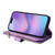 iPhone 17 Dual-color 9 Card Slots Zipper Wallet Leather Phone Case - Purple