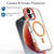 iPhone 17 Dual-Color Clear Acrylic Hybrid TPU MagSafe Phone Case - Orange
