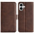 iPhone 17 Dual-side Magnetic Buckle Horizontal Flip Leather Phone Case - Brown