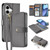 iPhone 17 DUX DUCIS Lawa Series 2 in 1 Wallet Zipper Detachable MagSafe Phone Case with Lanyard - Grey