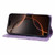iPhone 17 Embossed Checkered Leather Phone Case - Purple