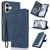 iPhone 17 Fantasy Skin-feel Calfskin Texture Leather Phone Case - Blue