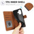 iPhone 17 Fantasy Skin-feel Calfskin Texture Leather Phone Case - Brown