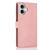 iPhone 17 Fantasy Skin-feel Calfskin Texture Leather Phone Case - Pink