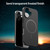 iPhone 17 Fanying Series PC Hybrid TPU Translucent Frosted MagSafe Phone Case - Black
