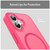 iPhone 17 Fanying Series PC Hybrid TPU Translucent Frosted MagSafe Phone Case - Rose Red