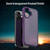 iPhone 17 Fanying Series PC Hybrid TPU Translucent Frosted Phone Case - Crystal Purple