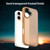 iPhone 17 Fanying Series PC Hybrid TPU Translucent Frosted Phone Case - Desert Gold