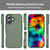 iPhone 17 Fanying Series PC Hybrid TPU Translucent Frosted Phone Case - Olive Green