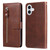 iPhone 17 Fashion Calf Texture Zipper Leather Phone Case - Brown iPhone 17 Fashion Calf Texture Zipper Leather Phone Case - Brown
