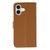 iPhone 17 Feather Pattern Litchi Texture Leather Phone Case - Brown