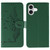 iPhone 17 Feather Pattern Litchi Texture Leather Phone Case - Green