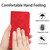 iPhone 17 Flower Embossing Pattern Leather Phone Case - Red