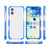 iPhone 17 Four-corner Shockproof TPU Hybrid Acrylic Phone Case - Blue