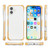 iPhone 17 Four-corner Shockproof TPU Hybrid Acrylic Phone Case - Gold