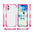 iPhone 17 Four-corner Shockproof TPU Hybrid Acrylic Phone Case - Pink