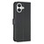 iPhone 17 Four-leaf Embossed Leather Phone Case - Black