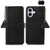 iPhone 17 Genuine Leather Litchi Texture RFID Leather Phone Case - Black