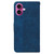 iPhone 17 Geometric Embossed Leather Phone Case - Blue