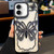 iPhone 17 Hollow Butterfly Electroplating TPU Phone Case - Black
