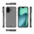 iPhone 17 Honeycomb Shockproof Phone Case - Black