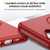 iPhone 17 Imitation Original Magsafe PC Hybrid TPU Phone Case - Red