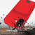 iPhone 17 Integrated Card Bag Solid Color Liquid Silicone Phone Case with Lanyard - Red iPhone 17 Integrated Card Bag Solid Color Liquid Silicone Phone Case with Lanyard - Red