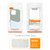 iPhone 17 Kalebol Cloth Textue Stitching Card Slot Magnetic Phone Case - Orange