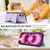 iPhone 17 Kalebol Magnetic Button Card Bag MagSafe Ring Leather Phone Case - Purple