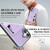 iPhone 17 Kalebol Magnetic Button Card Bag MagSafe Ring Leather Phone Case - Purple