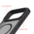 iPhone 17 Kalebol MagSafe Invisible Tilt Holder PC Hybrid TPU Case - Grey White