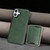 iPhone 17 Kalebol Slim MagSafe Ring Magnetic Card Bag Leather Phone Case - Green