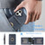 iPhone 17 Kalebol Strong MagSafe Ring Magnetic Card Bag Holder Leather Phone Case - Blue