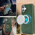iPhone 17 Kalebol Strong MagSafe Ring Magnetic Card Bag Holder Leather Phone Case - Green