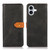 iPhone 17 KHAZNEH Dual-color Cowhide Texture Flip Leather Phone Case - Black iPhone 17 KHAZNEH Dual-color Cowhide Texture Flip Leather Phone Case - Black