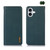 iPhone 17 KHAZNEH Nappa Top Layer Cowhide Leather Phone Case - Green