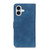 iPhone 17 KHAZNEH Retro Texture Leather Phone Case - Blue