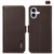 iPhone 17 KHAZNEH Side-Magnetic Litchi Genuine Leather RFID Case - Brown iPhone 17 KHAZNEH Side-Magnetic Litchi Genuine Leather RFID Case - Brown