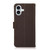 iPhone 17 KHAZNEH Side-Magnetic Litchi Genuine Leather RFID Case - Brown iPhone 17 KHAZNEH Side-Magnetic Litchi Genuine Leather RFID Case - Brown