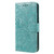 iPhone 17 Lace Flower Embossing Flip Leather Phone Case - Green