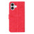 iPhone 17 Lace Flower Embossing Flip Leather Phone Case - Red