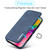 iPhone 17 LC.IMEEKE Hon Ancient Series Flip Leather Phone Case - Blue