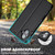 iPhone 17 LC.IMEEKE L1 Series Frosted Fine Texture PU Phone Case - Black iPhone 17 LC.IMEEKE L1 Series Frosted Fine Texture PU Phone Case - Black