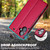 iPhone 17 LC.IMEEKE L1 Series Frosted Fine Texture PU Phone Case - Red
