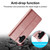 iPhone 17 LC.IMEEKE Strong Magnetism Microfiber Leather Phone Case - Rose Gold