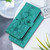 iPhone 17 Lily Embossed Leather Phone Case - Green iPhone 17 Lily Embossed Leather Phone Case - Green