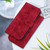 iPhone 17 Lily Embossed Leather Phone Case - Red