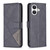 iPhone 17 Magnetic Buckle Rhombus Texture Leather Phone Case - Black iPhone 17 Magnetic Buckle Rhombus Texture Leather Phone Case - Black
